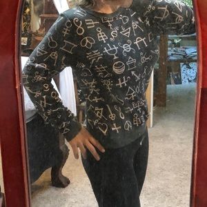 Wildfox talking witchcraft Halloween sweatshirt witchy Halloween Gypsy costume